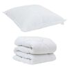 vidaXL Duvet with Pillow 2 pcs White Microfiber