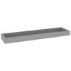 vidaXL Loggia Wall Shelves 2 pcs Grey 60x15x4 cm MDF