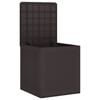 vidaXL Storage Box with Storage Brown 55 x 53 x 57 cm Polypropylene