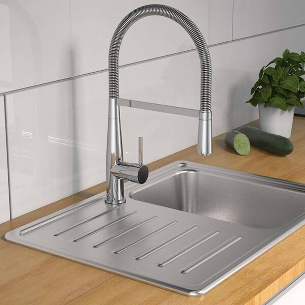 SCH&Uuml;TTE Sink Mixer with Spiral Spring NEW YORK Chrome