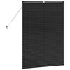 vidaXL Window Blind with Curtains Manual Black Aluminium