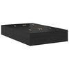 vidaXL Storage Bed Frame Black Oak 120 x 200 cm Engineered Wood