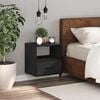 vidaXL Wall-mounted Bedside Cabinet Black 40x31x39.5 cm