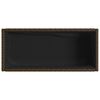 vidaXL Garden Planter with Shelf Brown Poly Rattan
