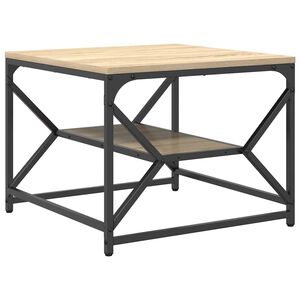 vidaXL Coffee Table Sonoma Oak 51 x 50 x 40 cm