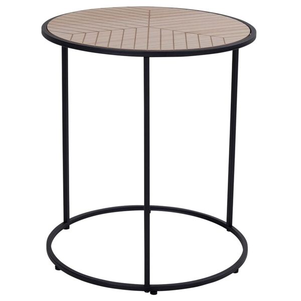 House Nordic Side Table Johanna 40 cm Round Natural and Black