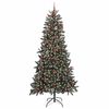 vidaXL Artificial Christmas Tree with 300 LEDs with Stand Green 240 cm