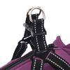 vidaXL Dog Coat with Harness Purple L32 Fleece and Polyester