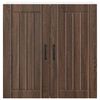 vidaXL Dishwasher Panel Lucca Brown Oak 80 x 31 x 80 cm