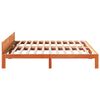 vidaXL Bed Frame without Mattress Wax Brown 160x200 cm Solid Wood Pine