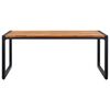 vidaXL Garden Table with U-shaped Legs 180x90x75 cm Solid Acacia Wood