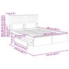 vidaXL Storage Bed with Drawer Sonoma Oak 140 x 200 cm Engineered Wood
