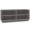 vidaXL Shoe Cabinet Grey 110x34x45 cm Solid Wood Pine