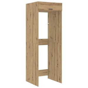 vidaXL Wash Machine Cabinet with Door Artisan Oak 67.5 x 68 x 200 cm