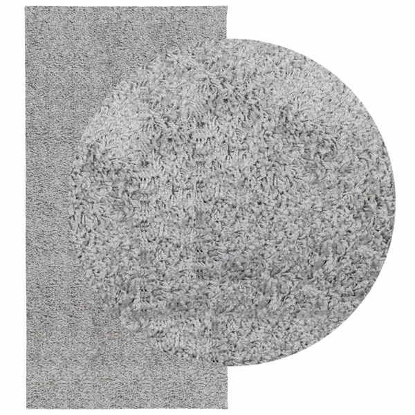 vidaXL Shaggy Rug PAMPLONA High Pile Modern Grey 100x200 cm