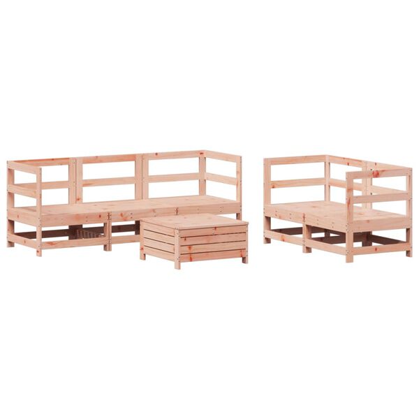 vidaXL 6 Piece Garden Sofa Set Solid Wood Douglas Fir