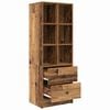 vidaXL Highboard with Drawer Old Wood 45.5 x 34 x 127 cm
