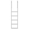 vidaXL 5-Step Dock Ladder Silver 45 &times;11.5 &times;190 cm Aluminum