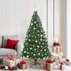 vidaXL Artificial Christmas Tree with 300 LEDs with Stand Green 180 cm