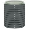 vidaXL Garden Raised Bed 160x80x81 cm Galvanised Steel Grey