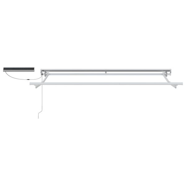 vidaXL Electric Retractable Awning Burgundy 2.5 x 2 m