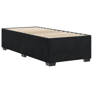 vidaXL Bed Frame without Mattress Black 90x190 cm Single Velvet