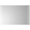vidaXL LED Bathroom Mirror Transparent 60 x 40 cm Tempered Glass
