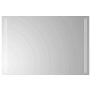 vidaXL LED Bathroom Mirror Transparent 60 x 40 cm Tempered Glass