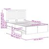 vidaXL Bed Frame with Drawer Sonoma Oak 120 x 200 cm Engineer Wood