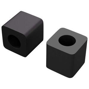 vidaXL Drawer Holder 2 pcs Black 15 x 15 x 15mm PP Copolymer