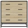 vidaXL Drawer Cabinet Sonoma Oak 70x41x70 cm Engineered Wood