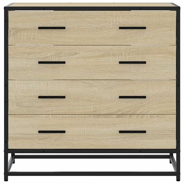 vidaXL Drawer Cabinet Sonoma Oak 70x41x70 cm Engineered Wood