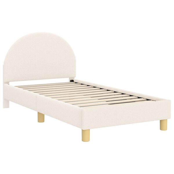 vidaXL Children's Bed Frame with Headboard Cream 80 x 160 cm