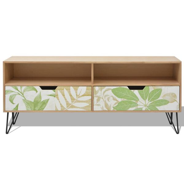 vidaXL TV Cabinet MDF 120x30x50 cm Brown