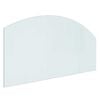 vidaXL Fireplace Glass Plate Transparent 100 x 50 cm Glass
