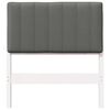 vidaXL Upholstered Headboard with Headboard White and Light Grey 80 cm