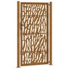vidaXL Garden Gate 100x175 cm Weathering Steel Trace Design