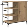 vidaXL Kitchen Trolley Artisan oak & & Black 87.5 x 38.5 x 84.5 cm