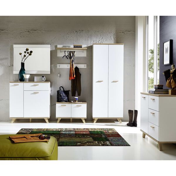 Germania Shoe Cabinet Oslo 76x35x51.5 cm Sonoma-oak and White