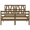 vidaXL Bed Frame without Mattress Honey Brown 140x190 cm Solid Wood
