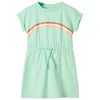 Kids'Dress with Drawstring Bright Green 92