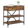 vidaXL Console Table with Drawer Brown 100 x 34.5 x 75 cm Wood