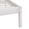 vidaXL Bed Frame without Mattress White Solid Wood Small Double