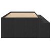 vidaXL Storage Bed Frame Black oak 100 x 200 cm Engineered wood