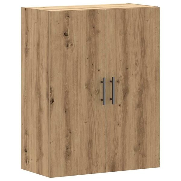 vidaXL Wall Mounted Cabinet Artisan Oak 69.5x34x90 cm