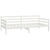 vidaXL Day Bed without Mattress White Solid Wood Pine 90x200cm