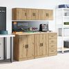 vidaXL Garage Wall Cabinet Artisan Oak Engineered Wood