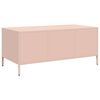 vidaXL Coffee Table Pink 101.5x50x43.5 cm Cold-rolled Steel