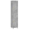 vidaXL Highboard Concrete Grey 34,5x34x180 cm Engineered Wood