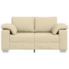 vidaXL Sofa Cream 160 x 77 x 82 cm Fabric